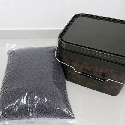 Pellet and shelf life Bucket Particle