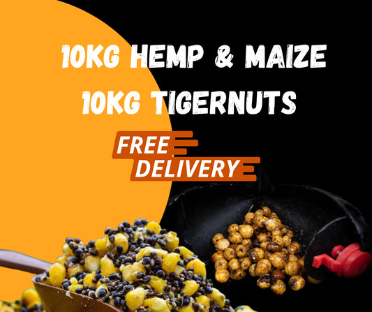 10kg Hemp & Maize/ 10KG Tiger Nuts Free delivery deal