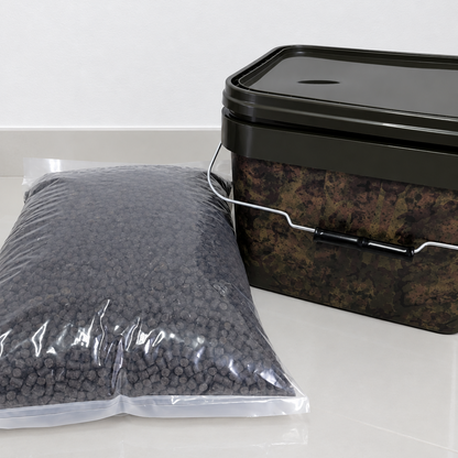 Pellet and shelf life Bucket Particle